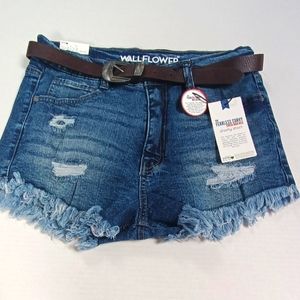 Wallflower shorty shorts size 7